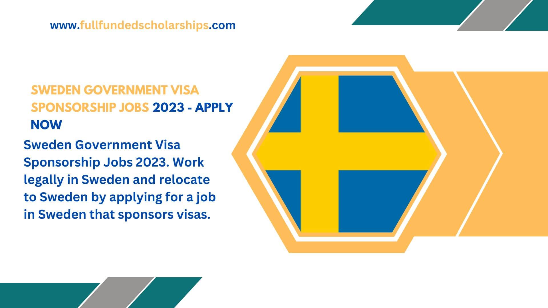 Sweden Government Visa Sponsorship Jobs 2023 - Apply Now