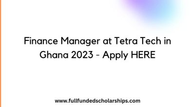 Finance Manager at Tetra Tech in Ghana 2023 - Apply HERE