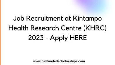 Job Recruitment at Kintampo Health Research Centre (KHRC) 2023 - Apply HERE