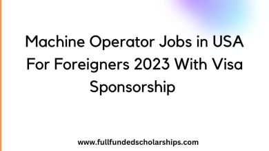 Machine Operator Jobs in USA For Foreigners 2023 With Visa Sponsorship