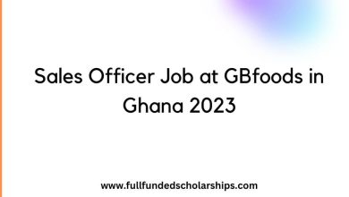 Sales Officer Job at GBfoods in Ghana 2023