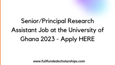 Senior Principal Research Assistant Job at the University of Ghana 2023 - Apply HERE
