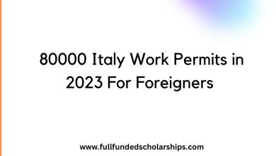 80000 Italy Work Permits in 2023 For Foreigners