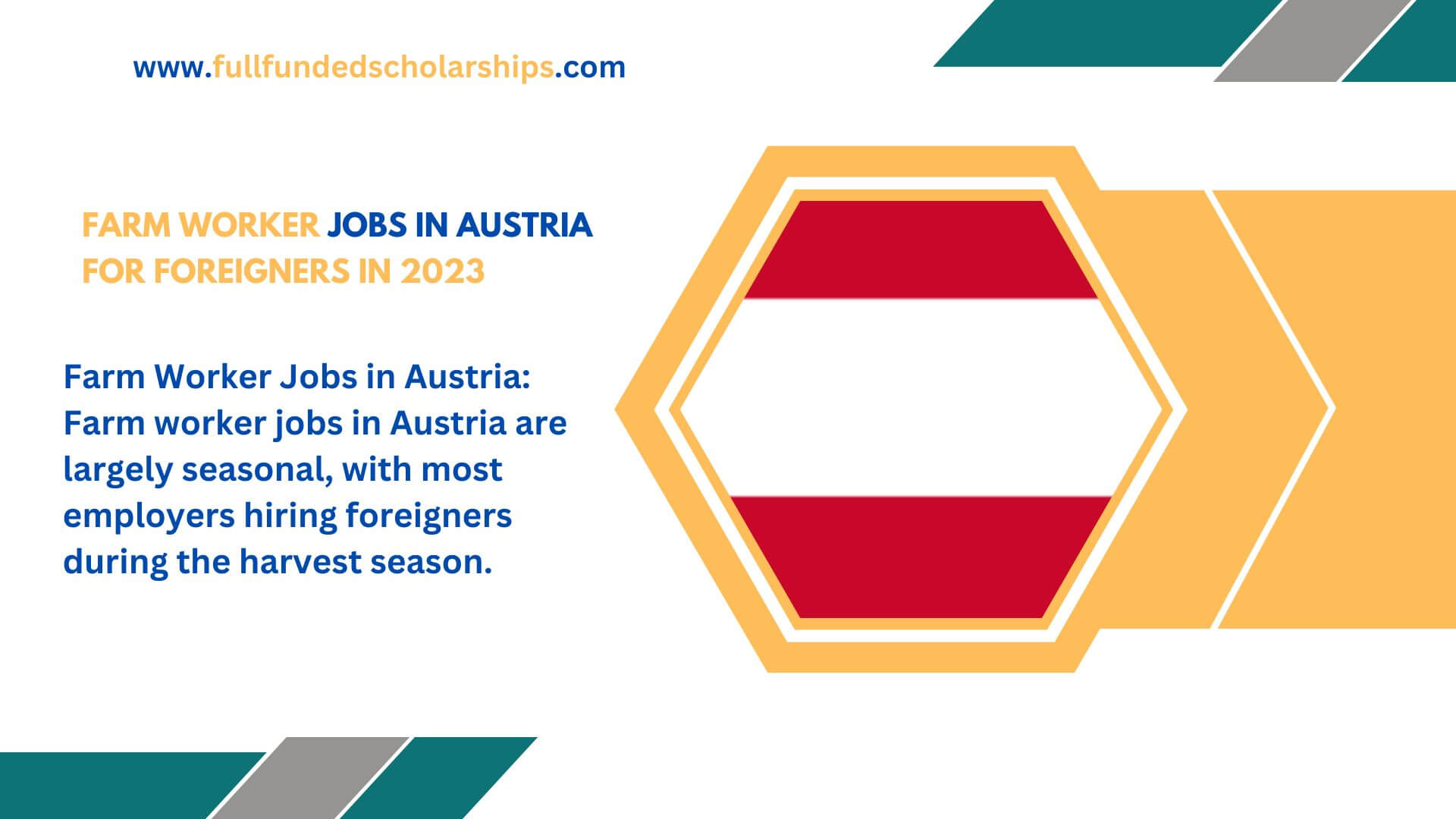 Farm Worker Jobs in Austria for Foreigners in 2023
