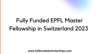 Fully Funded EPFL Master Fellowship in Switzerland 2023