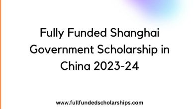 Fully Funded Shanghai Government Scholarship in China 2023-24