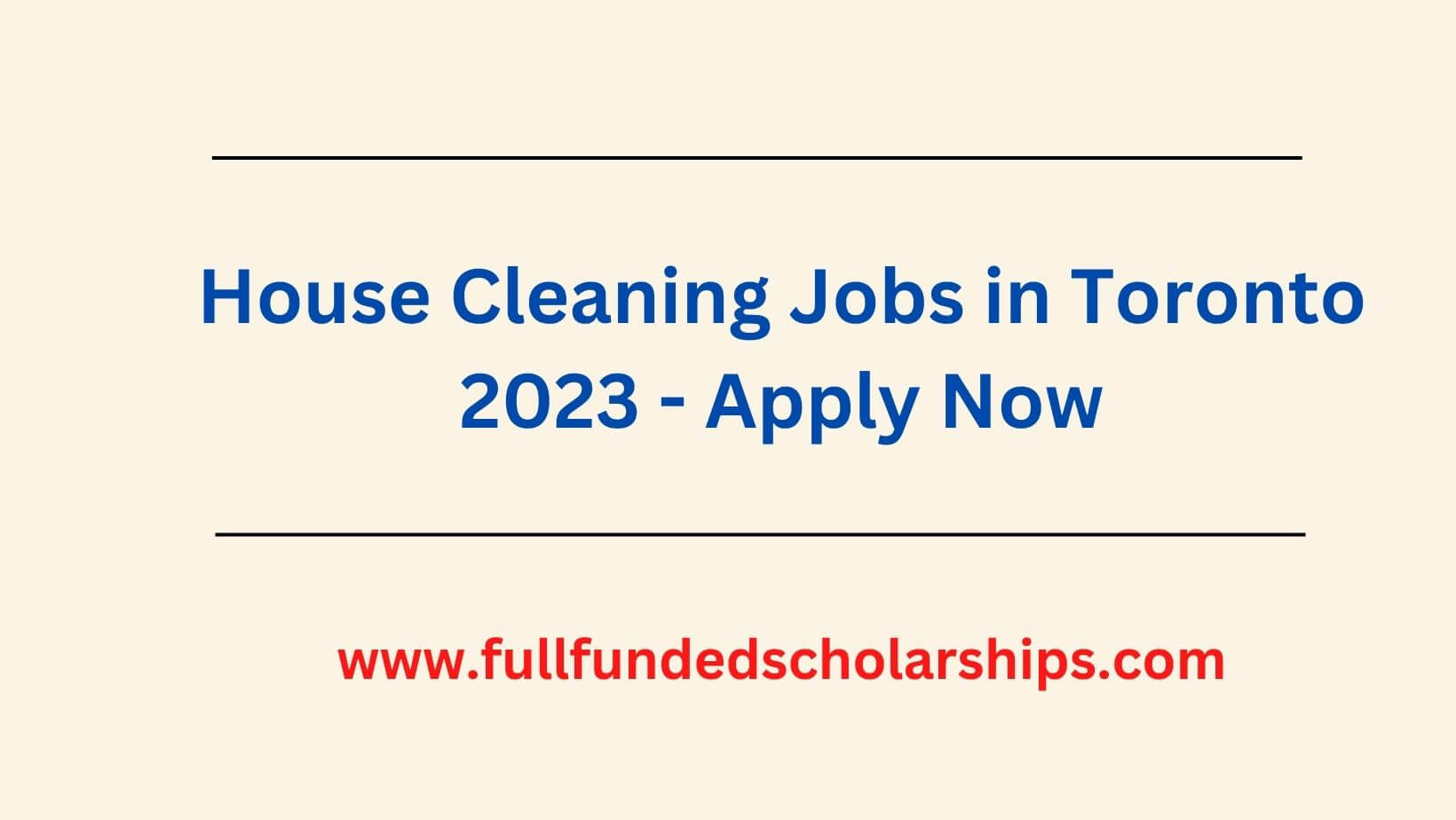 House Cleaning Jobs in Toronto 2023