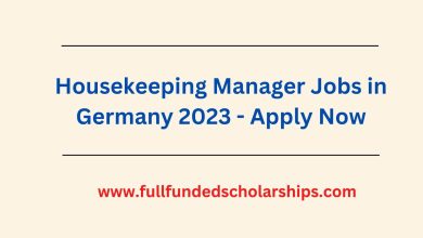 Housekeeping Manager Jobs in Germany 2023