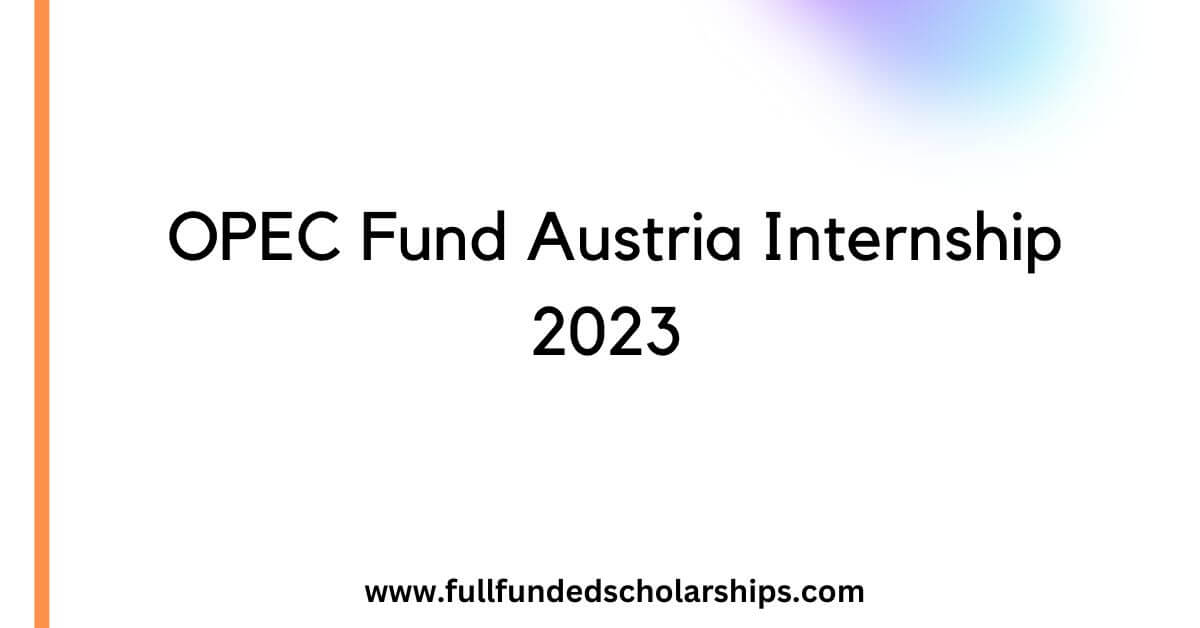 OPEC Fund Austria Internship 2023