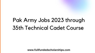 Pak Army Jobs 2023 through 35th Technical Cadet Course