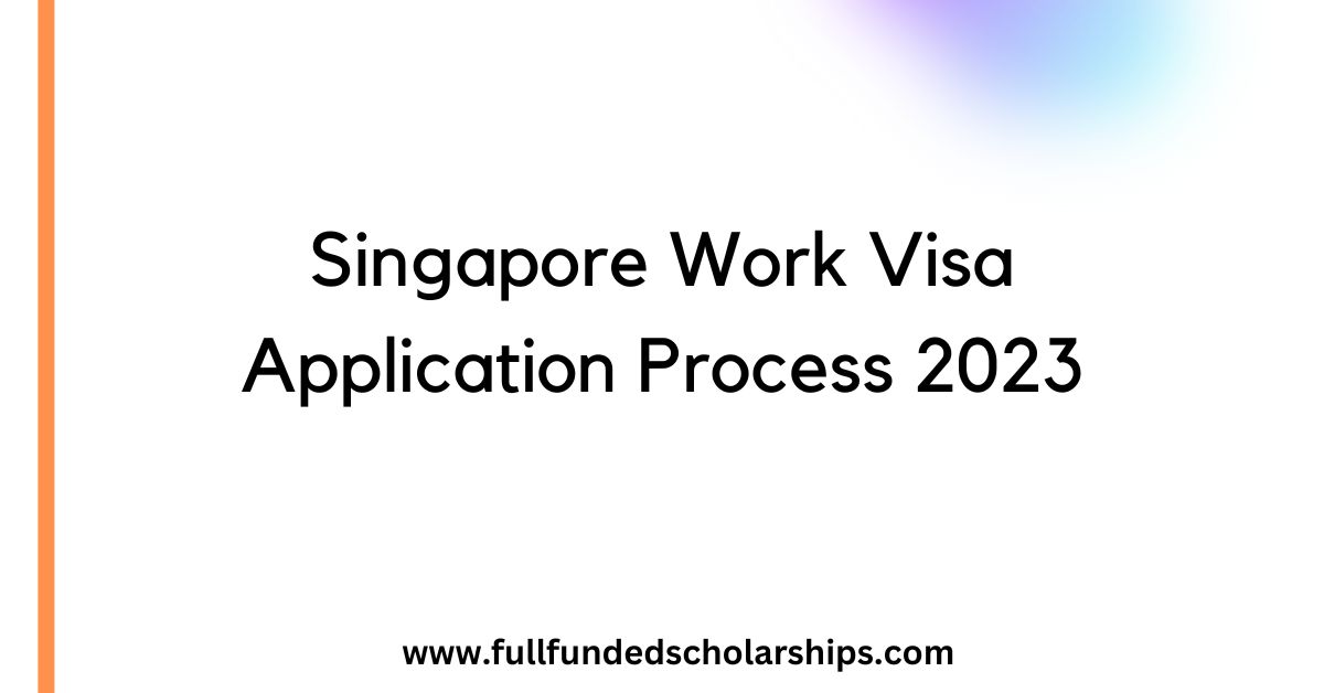 Singapore Work Visa Application Process 2023