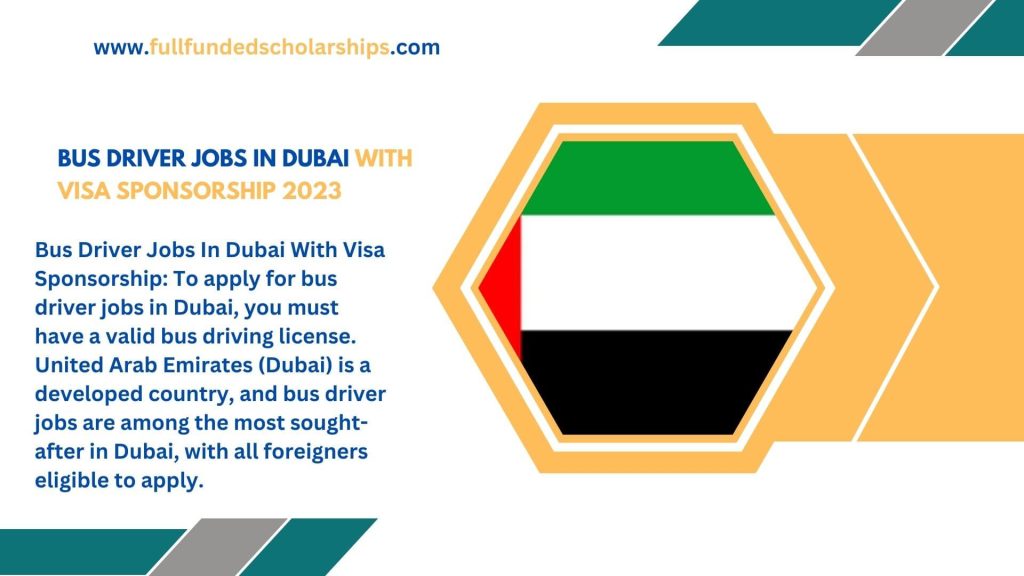 Bus Driver Jobs In Dubai With Visa Sponsorship 2023