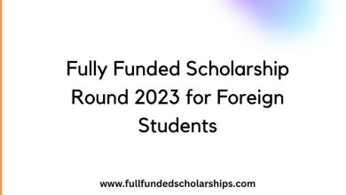 Fully Funded Scholarship Round 2023 for Foreign Students