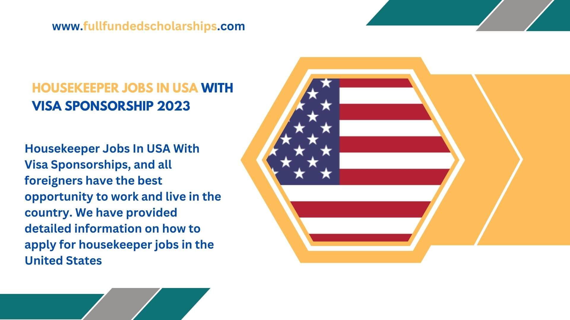 Housekeeper Jobs In USA With Visa Sponsorship 2023