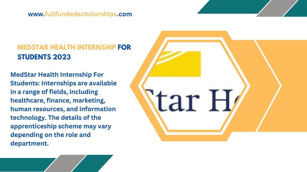 MedStar Health Internship For Students 2023