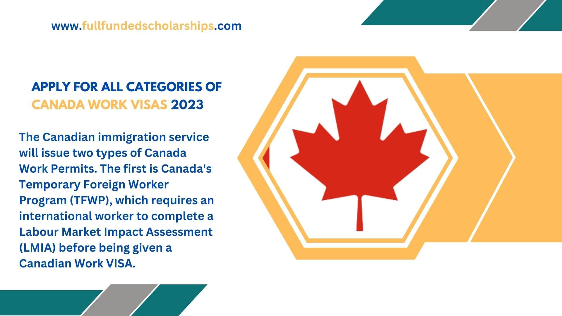 Apply for all Categories of Canada Work Visas 2023