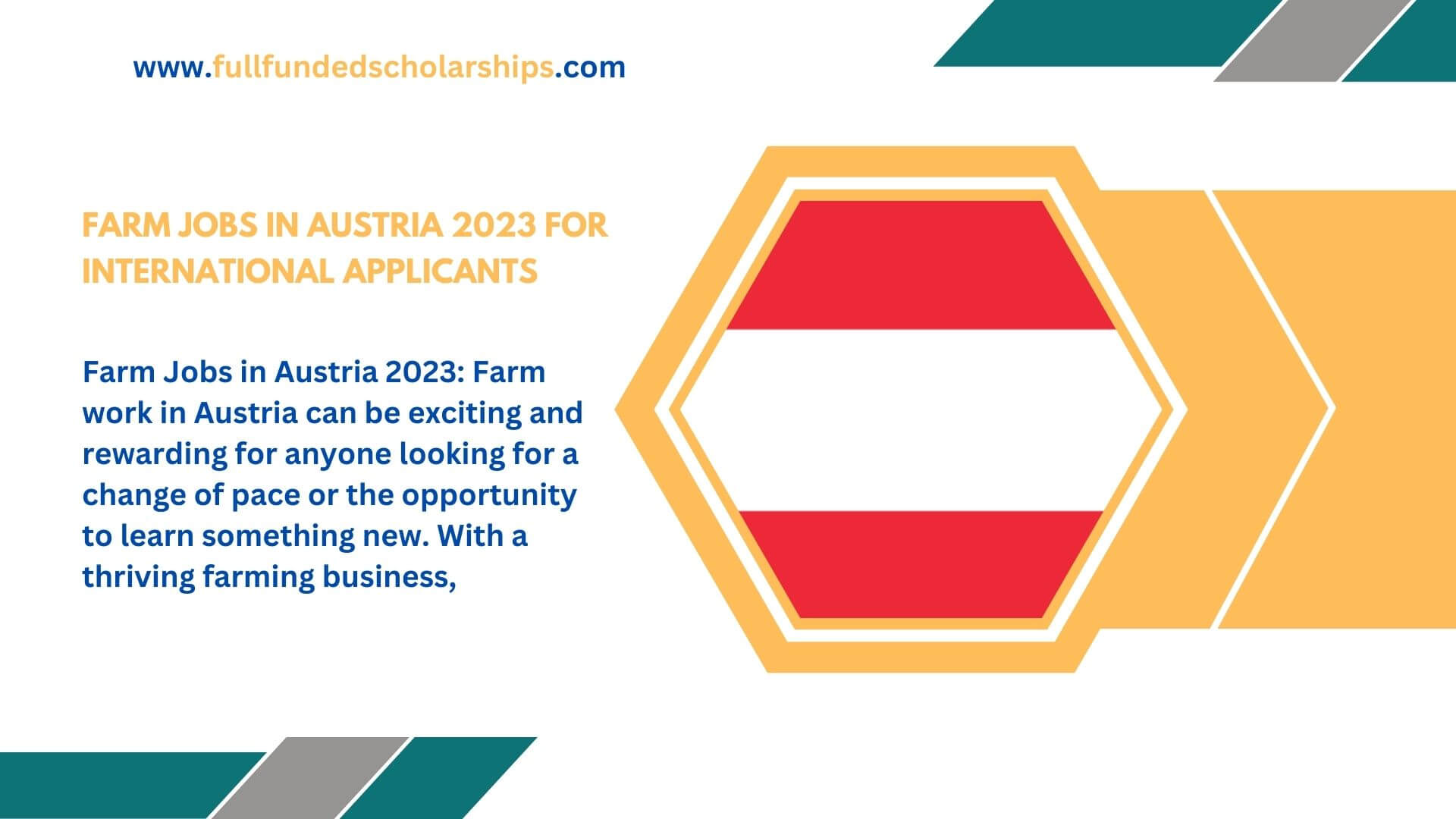 Farm Jobs in Austria 2023 for International Applicants