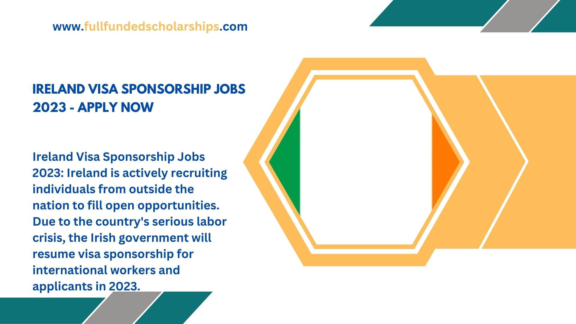 Ireland Visa Sponsorship Jobs 2023 - Apply Now