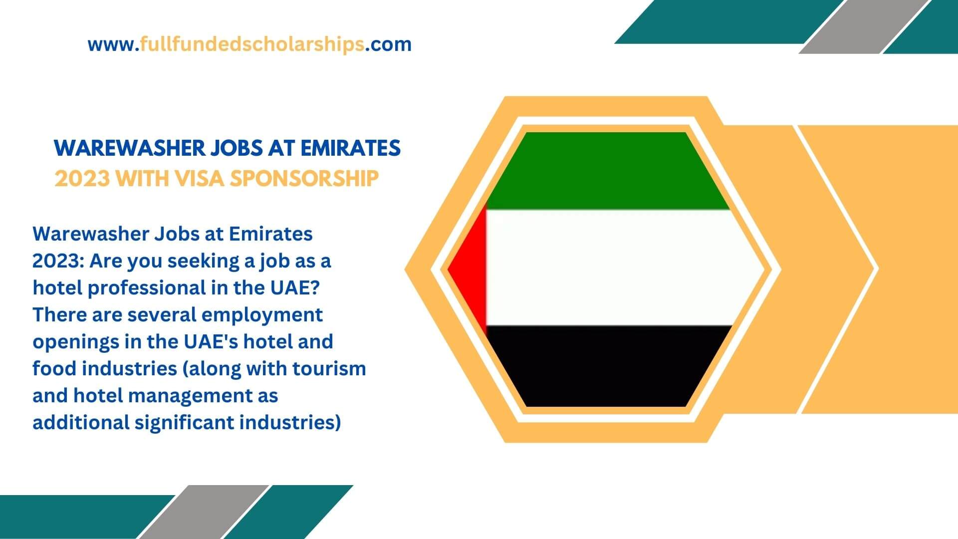 Warewasher Jobs at Emirates 2023 with Visa sponsorship