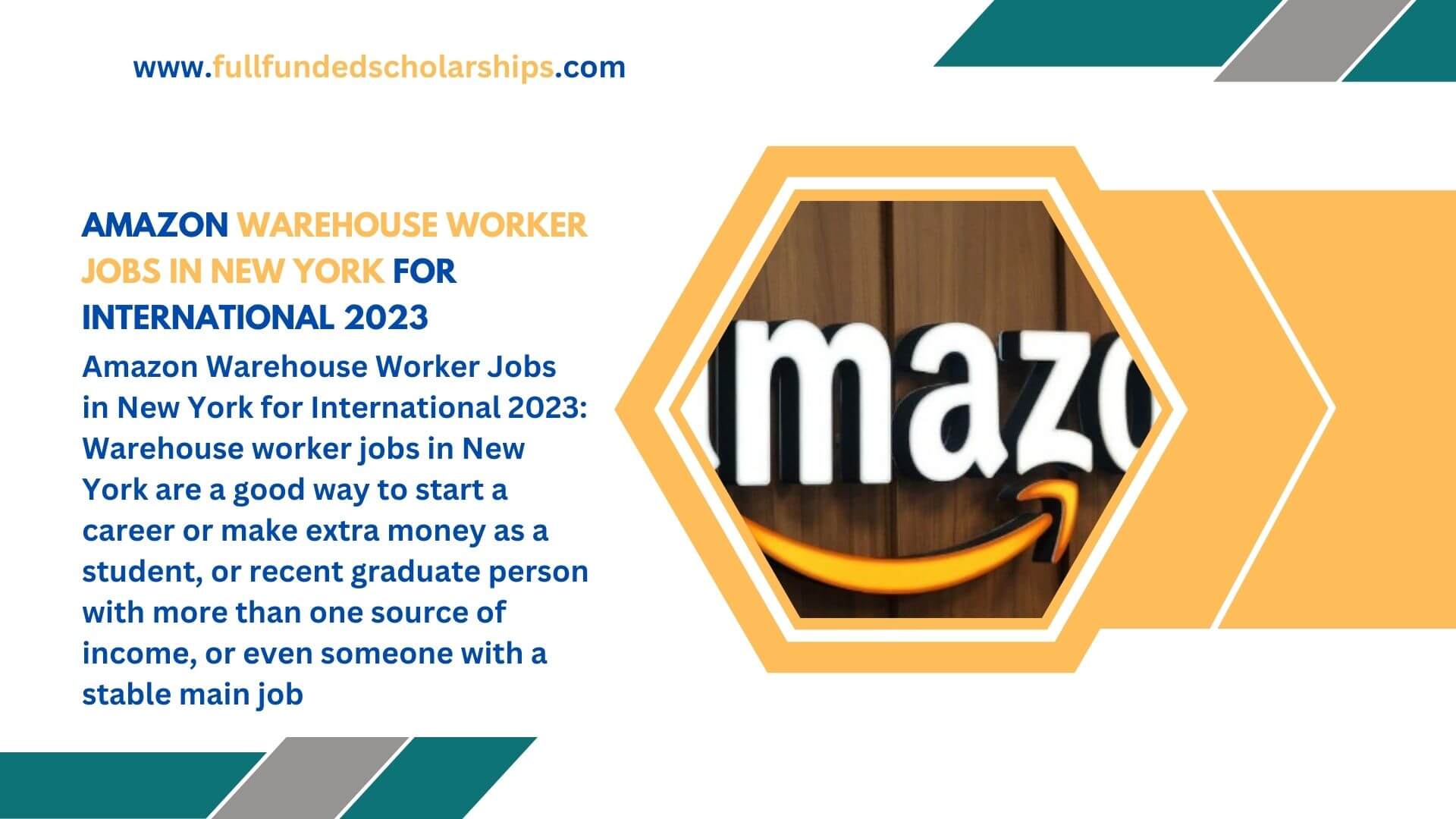 Amazon Warehouse Worker Jobs in New York for International 2023