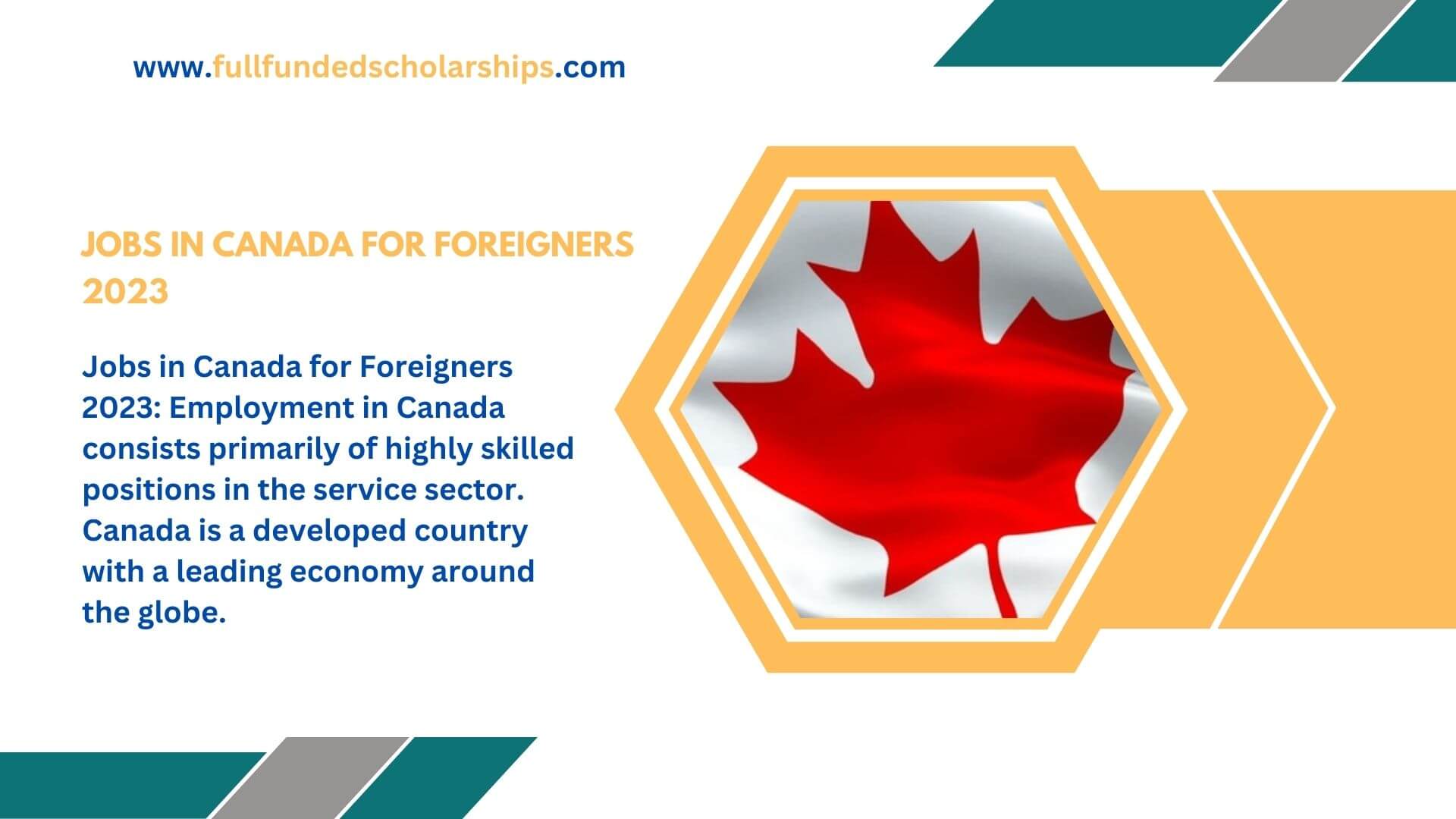 Jobs in Canada for Foreigners 2023