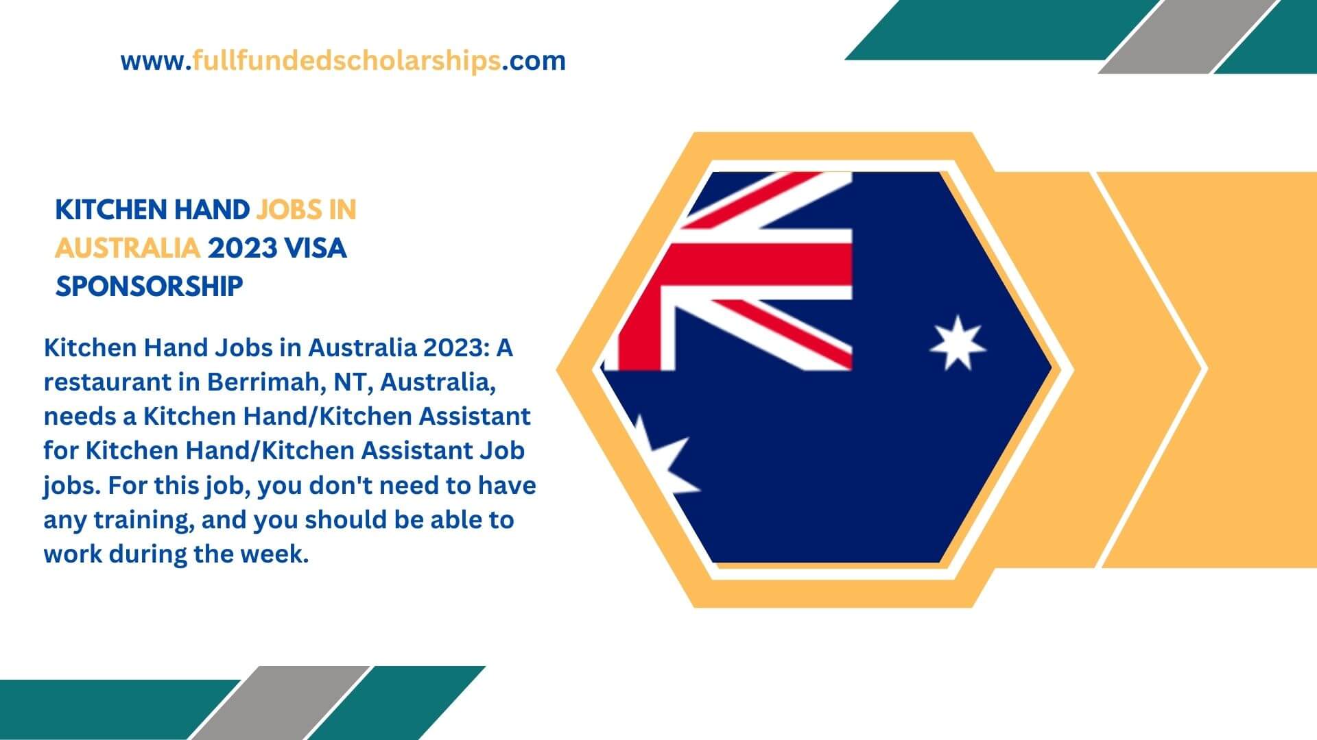 Kitchen Hand Jobs in Australia 2023 Visa Sponsorship