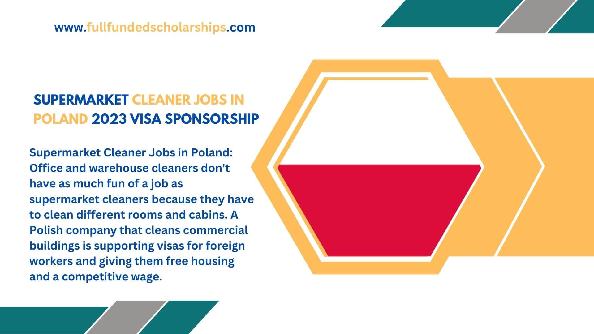 Supermarket Cleaner Jobs in Poland 2023 Visa Sponsorship