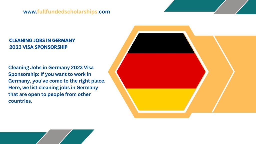 Cleaning Jobs in Germany 2023 Visa Sponsorship