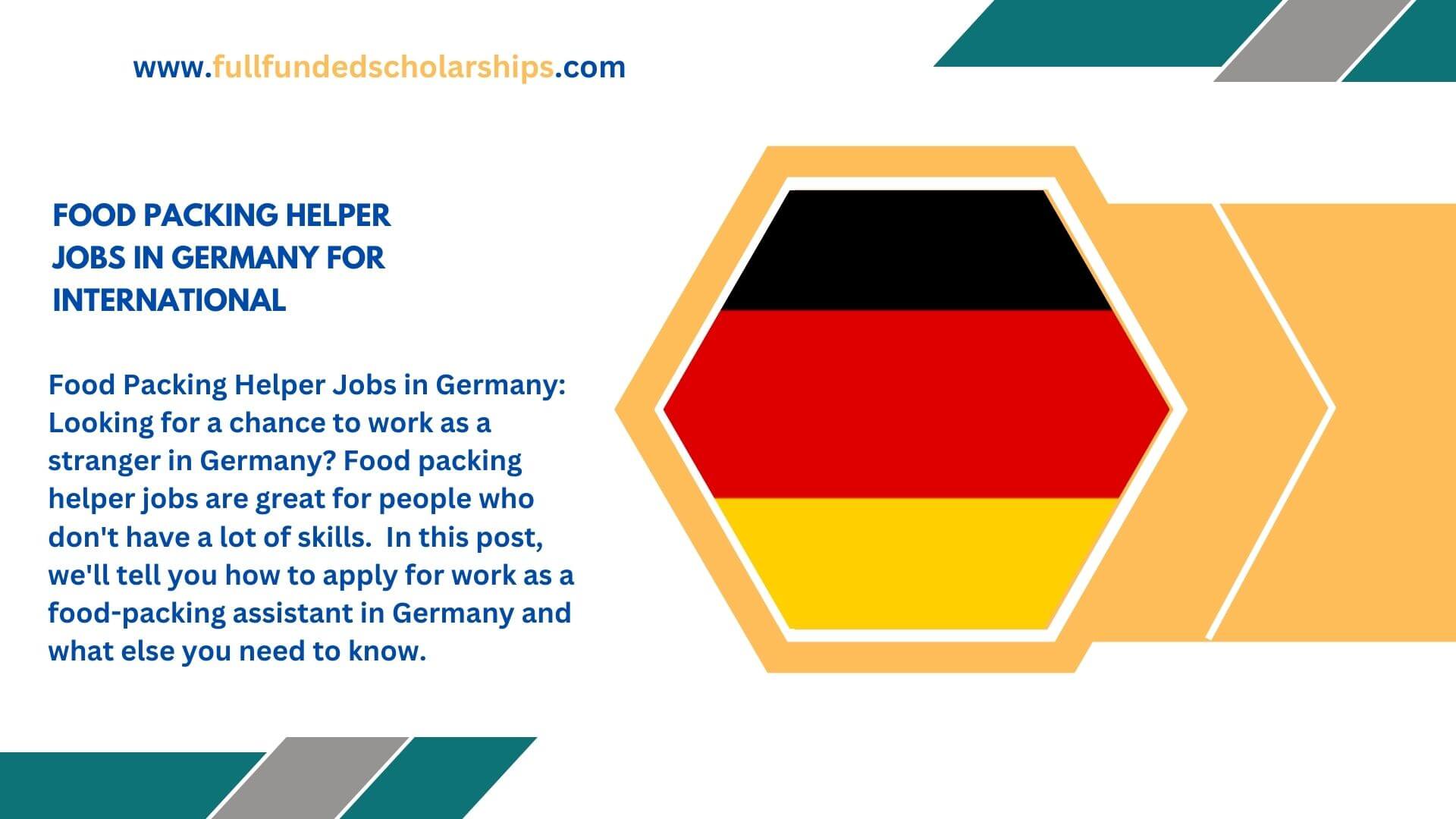Food Packing Helper Jobs in Germany for International