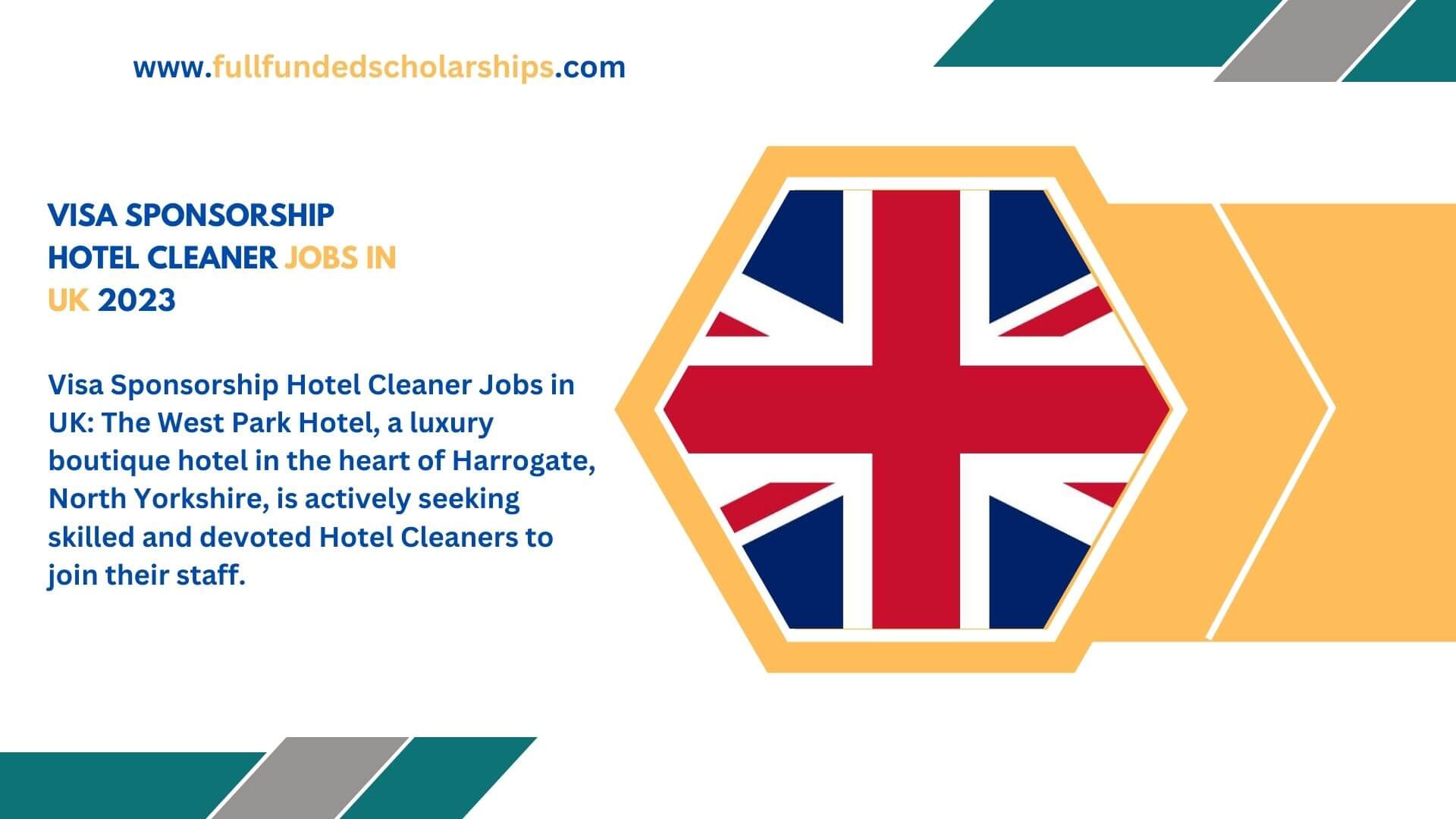 Visa Sponsorship Hotel Cleaner Jobs in UK 2023