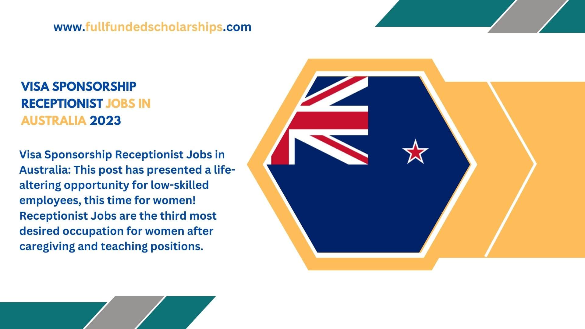 Visa Sponsorship Receptionist Jobs in Australia 2023