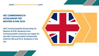 HEC Commonwealth Scholarship for Masters & PhD 2024