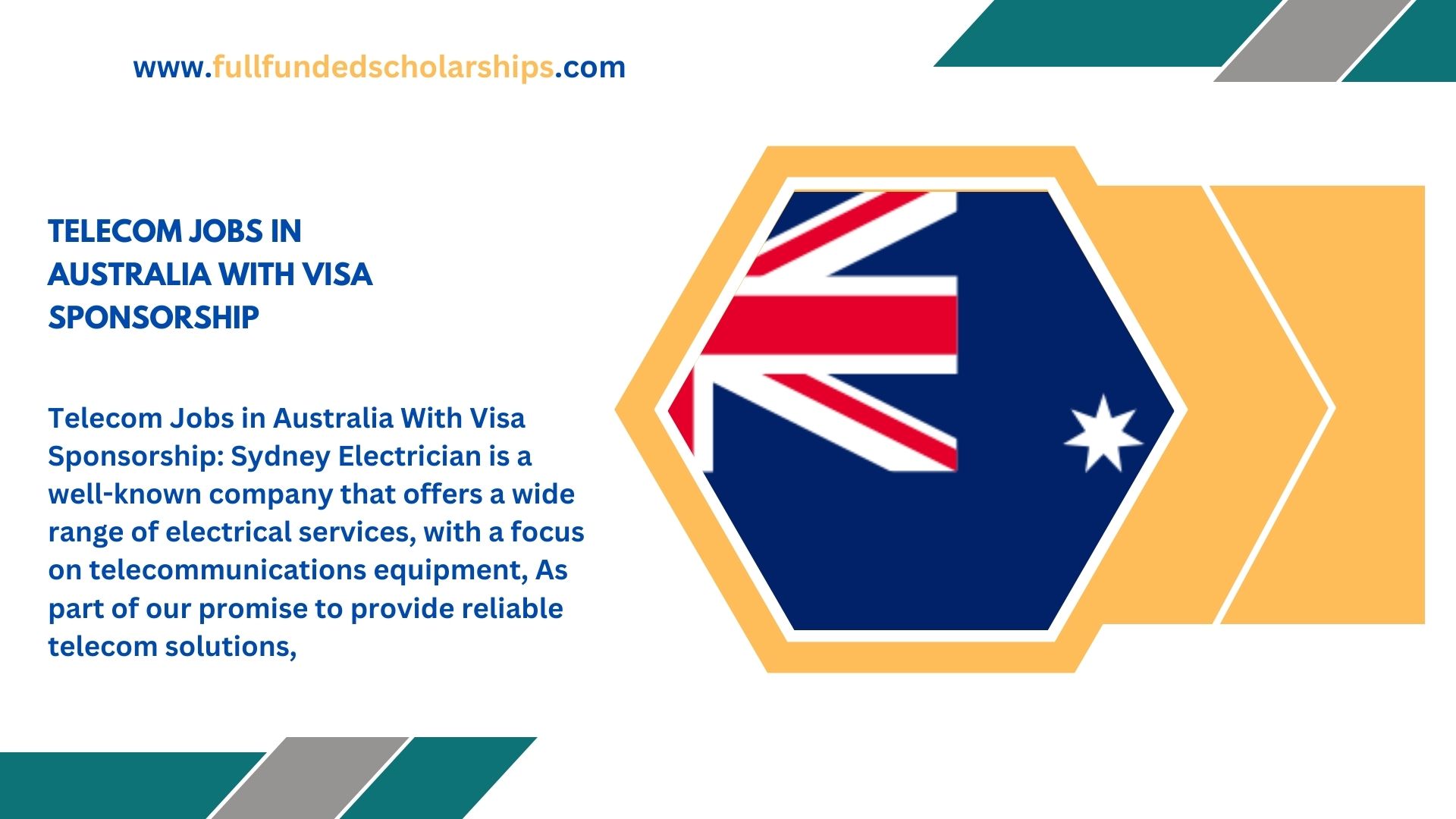 Telecom Jobs in Australia With Visa Sponsorship